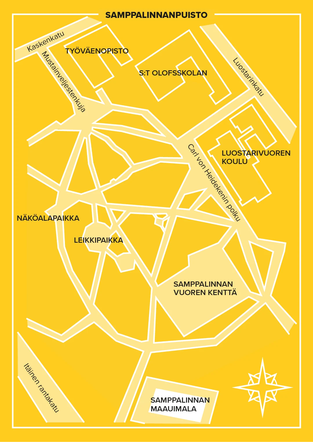 Samppalinnanpuiston karttapohja